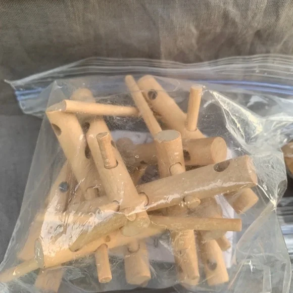 5 Vintage Wood Puzzles - Brain Teaser - Barrel - Ship - IQ Challenge Jigsaw Game - Picture 6 of 8